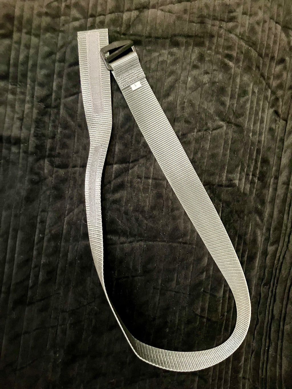 Black Tactical Hook & Loop Web Belt size large