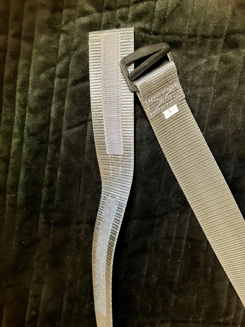 Black Tactical Hook & Loop Web Belt size large