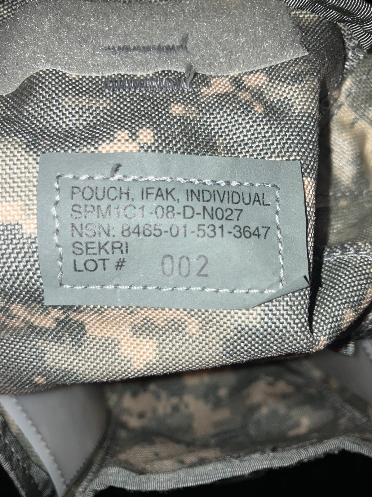 USGI Military Surplus IFAK Pouch – ACU UCP Digital Camo – MOLLE Medical Pouch
