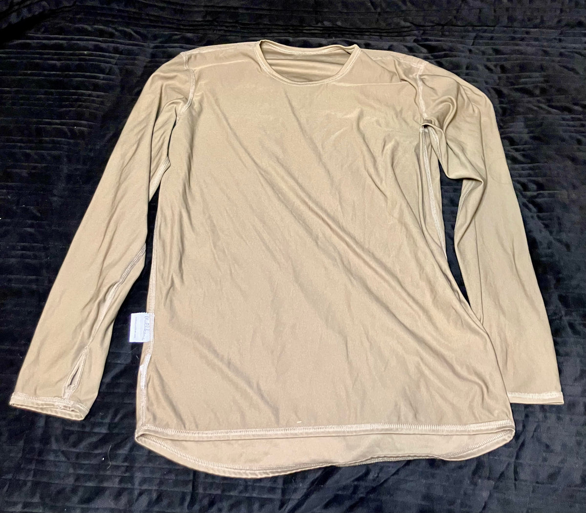 US Military Tan 499 Long Sleeve Base Layer Shirt – Genuine Surplus- medium