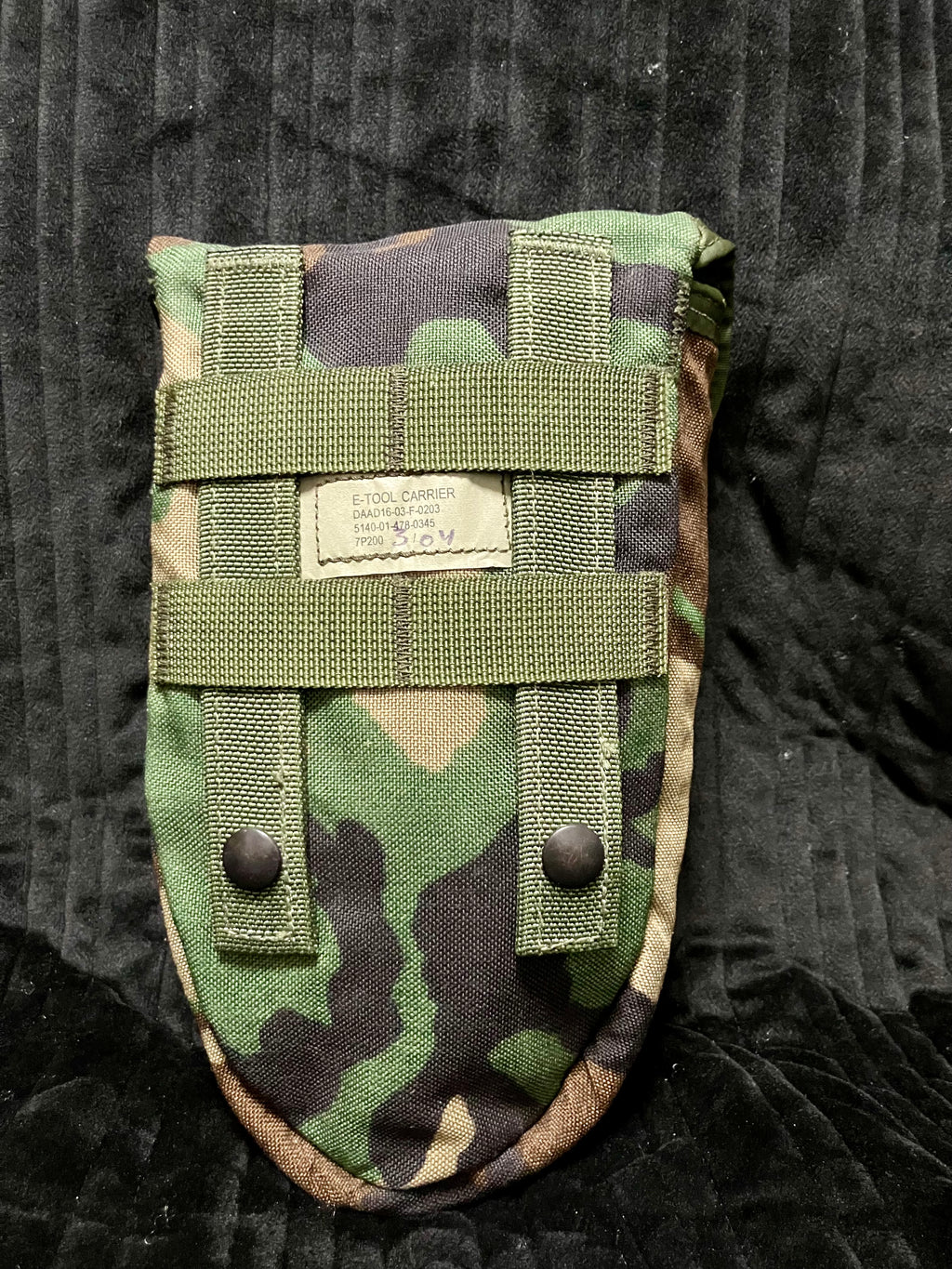 USGI Woodland MOLLE II E-Tool Entrenching Tool Carrier Pouch – Military Surplus