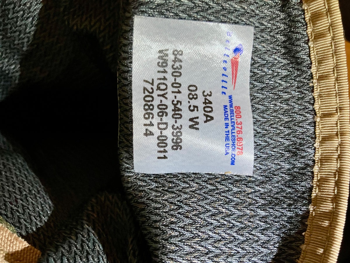 Belleville 340A USGI Hot Weather Flame-Resistant Combat Boots – 8.5W