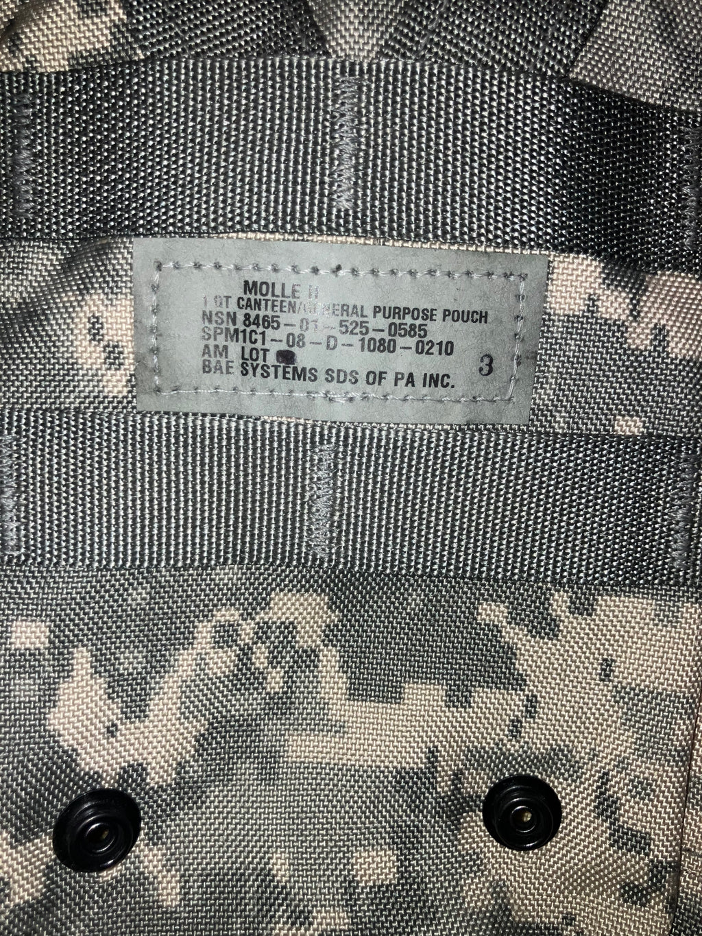 USGI Military Surplus General Purpose Pouch – ACU UCP Digital Camo – MOLLE Utility Pouch