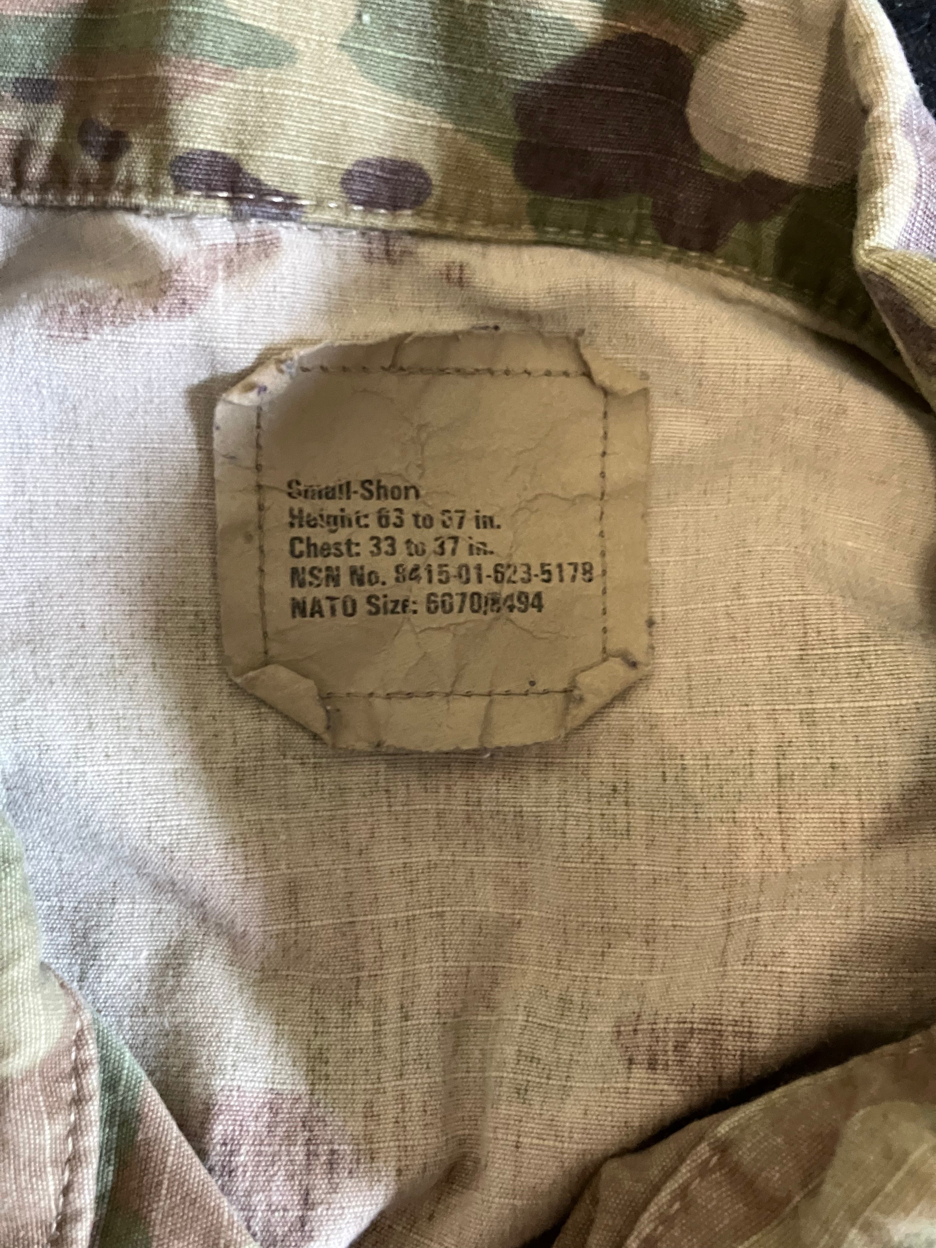 USGI Army OCP Scorpion W2 Combat Uniform Top – Small Regular